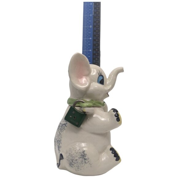 Ever Brite Elephant Bank Anthropomorphic Ceramic Coin Vintage Kitsch Japan - Picture 13 of 15